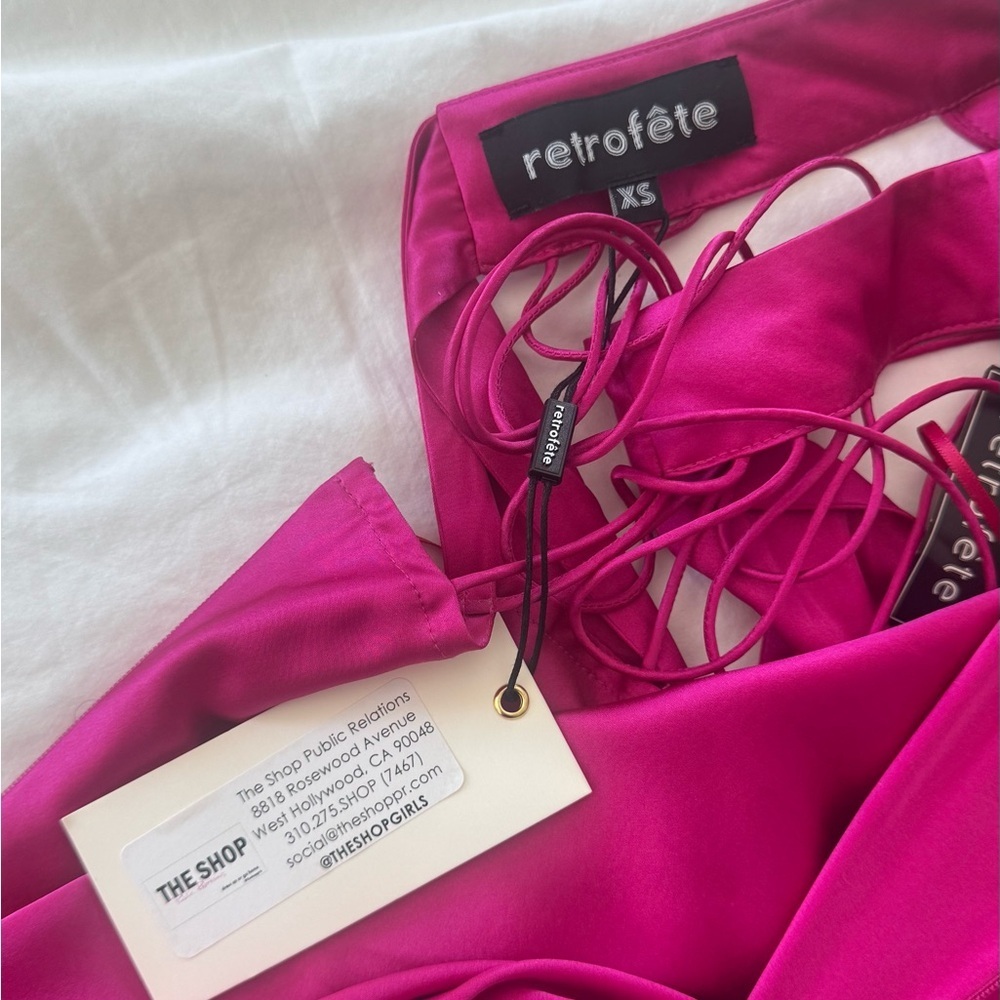 Retrofete Pink Sophie Halter Dress - Picture 5 of 7